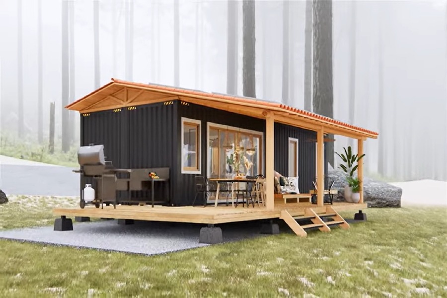 40 HC Container House Plan, Dream Small Life