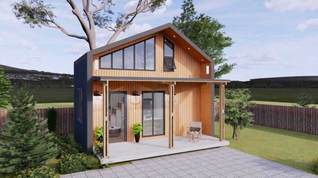 Cute Tiny House Plan With Porch